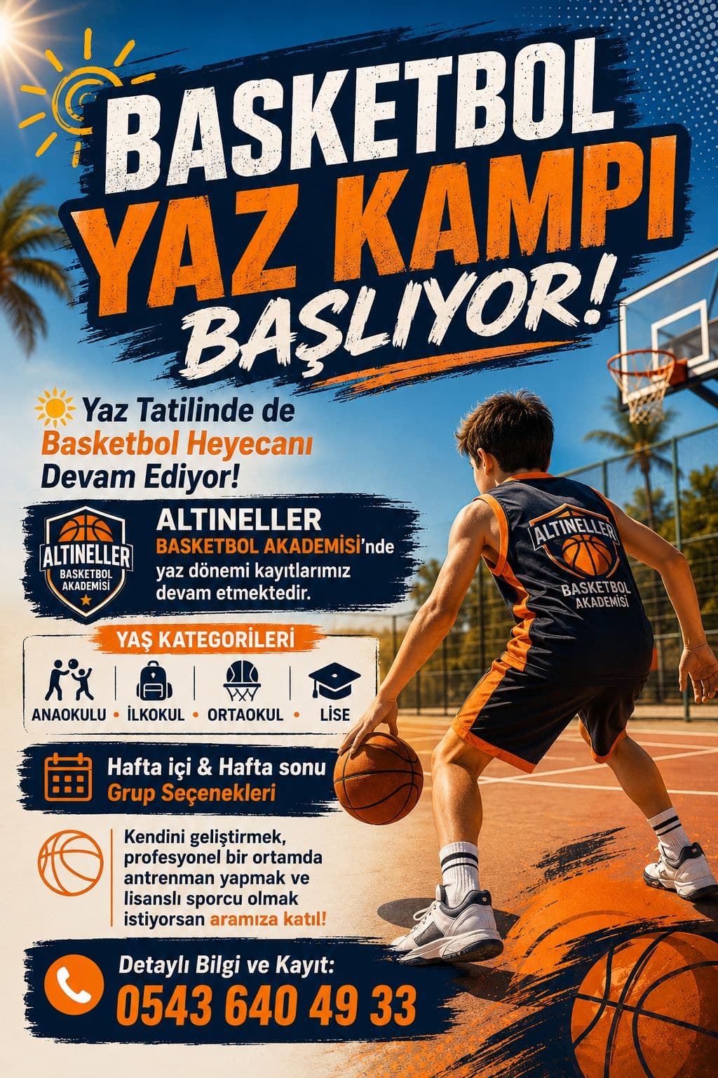 Basketball Summer Camp Poster