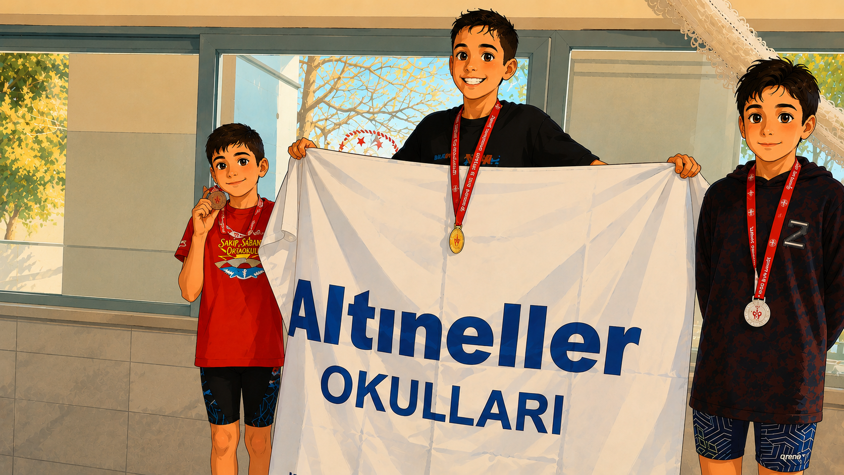 Yüzmede Altın Madalya Altınellerin
